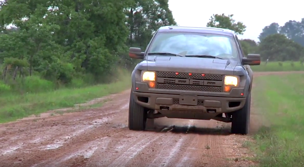 Hennessey Velociraptor goes muddin’