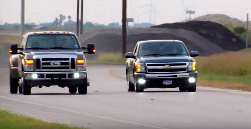 F-350 Dually takes on cammed Silverado