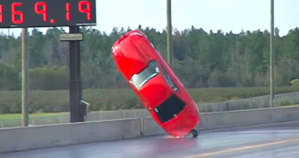 3,000-horsepower twin-turbo Mustang takes to the air