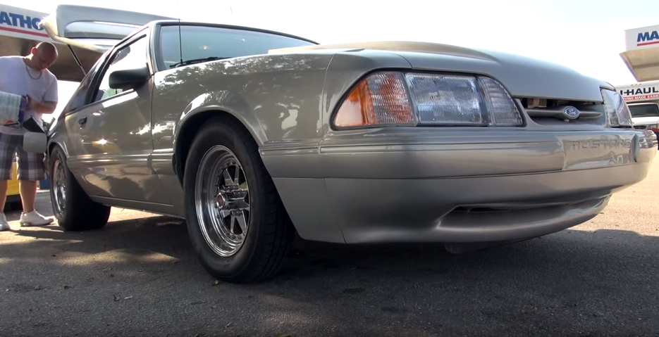 NOS-Firing Fox Mustang faces tuned Nissan GT-R