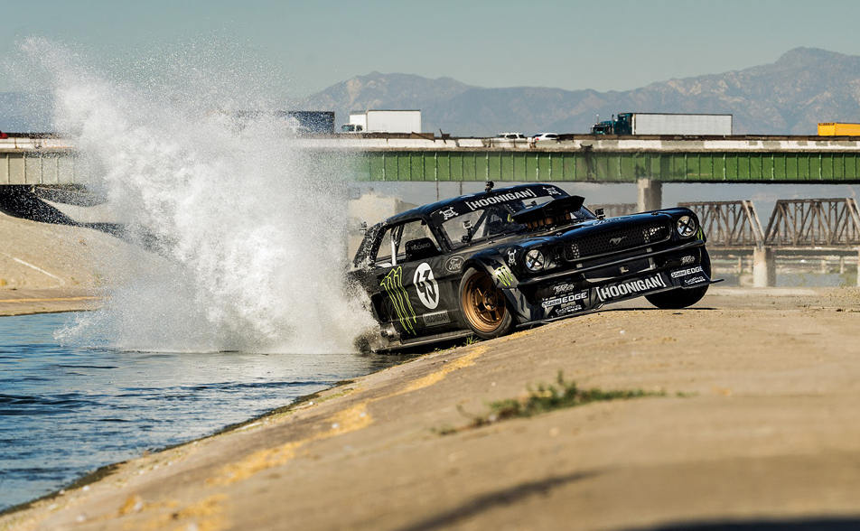 Ken Block destroys LA from behind the wheel of an 845-horsepower Mustang