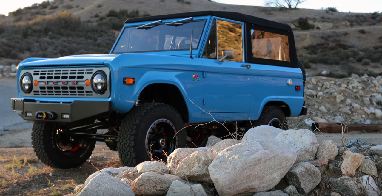 Icon’s latest Bronco hits the road in a Smurftastic shade of blue