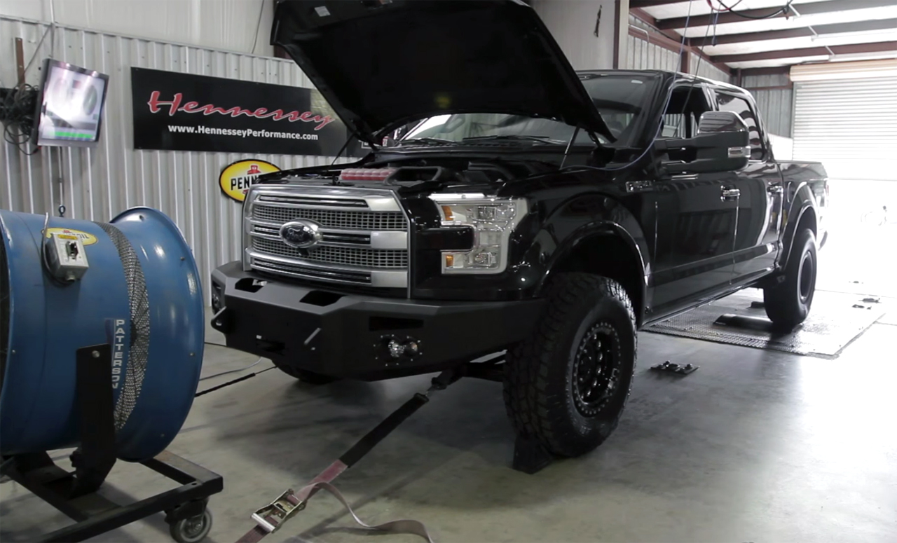 Hennessey VelociRaptor 700 goes on a dyno rampage