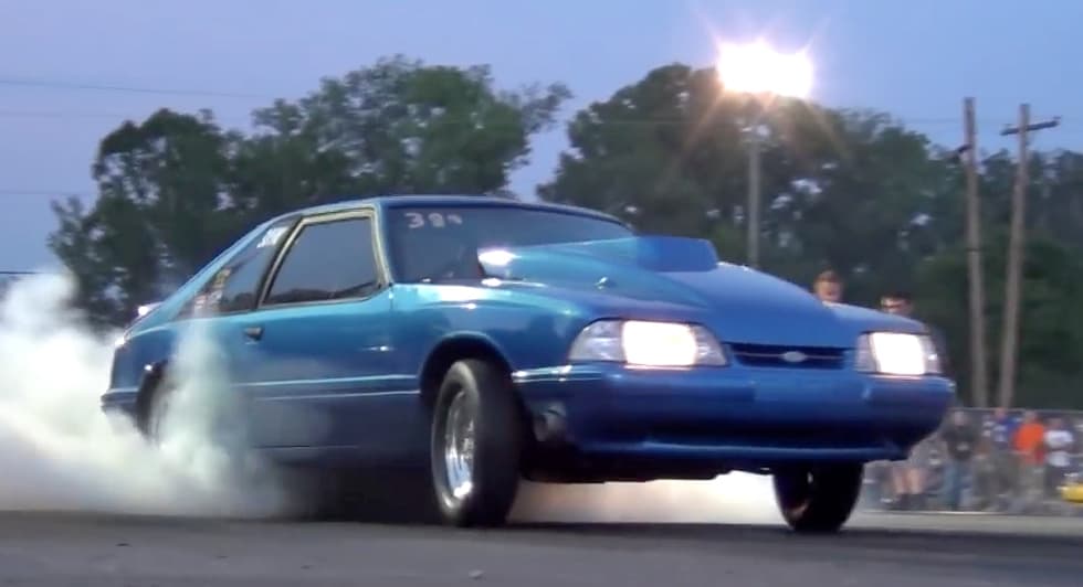 Nitrous Fox-Body Mustangs have a grudge on the dragstrip