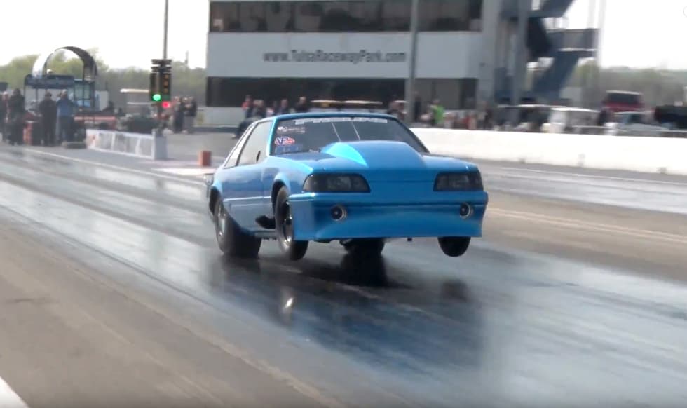 Twin-turbo Mustang hits 200mph in the eighth mile