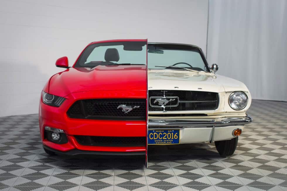 Ford Welds a Pair of Mustangs Together