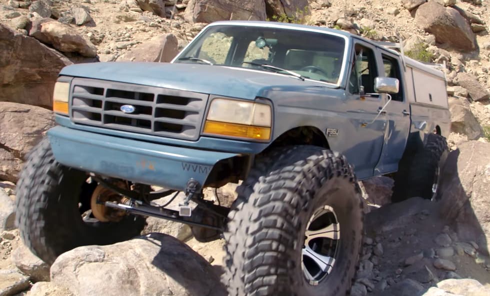 1993 Ford F-350 transforms to a monster rock climber